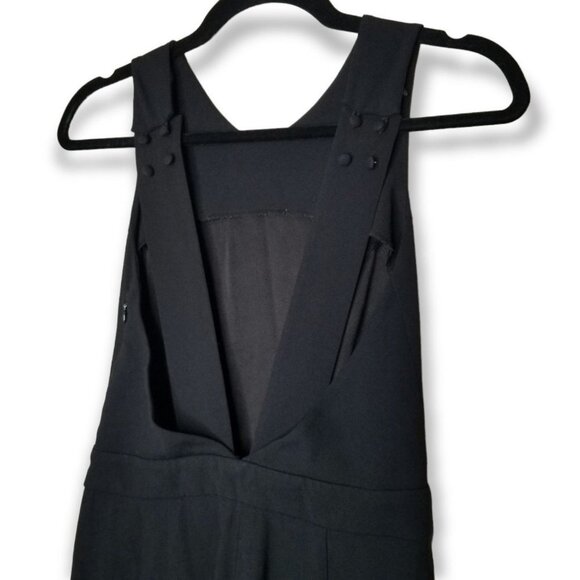 Babaton Black Seamus Open Back Jumpsuit Sleeveless Top Pants Bottom Pockets - Picture 7 of 10